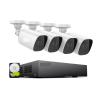 8CH 1080P Video Surveillance Set 4pcs 2MP Security Cameras 3.6mm Lens Outdoor IP66 Kit DVR CCTV System Security Protectio(2T) view 2
