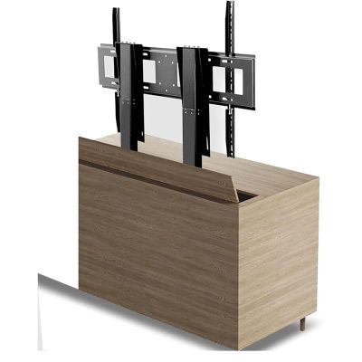 55" - 120" Motorized Ceiling TV Mount - Tvs Lift Mechanism with Remote, Adjustable TV Mount Bracket, Dual Motor Lifts Stroke 150cm/59 Inch, Up to 130kg/286lb