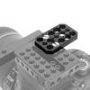 Aluminum Alloy Camera Mount Plate 1/4 & 3/8 Screw Holes for Studio Lights Microphones Travel Friendly Photography Plate view 4