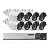 8MP 4K Ultra HD IP Camera Home Outdoor Bullet Metal Audio Video Surveillance Kit POE NVR CCTV Camera Set(4PCS,8CH NVR and 8 Camera) view 1