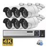 8MP 4K Ultra HD IP Camera Home Outdoor Bullet Metal Audio Video Surveillance Kit POE NVR CCTV Camera Set(4PCS,8CH NVR and 8 Camera) view 3