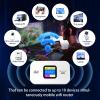 4G LTE Mobile Hotspot Router, Portable WiFi Hotspot for Travel, WiFi 6 Router 3000mAh/300Mbps High Speed Hotspot Device Support 12 Users, Camping, Motorhomes, Office-ice White view 2