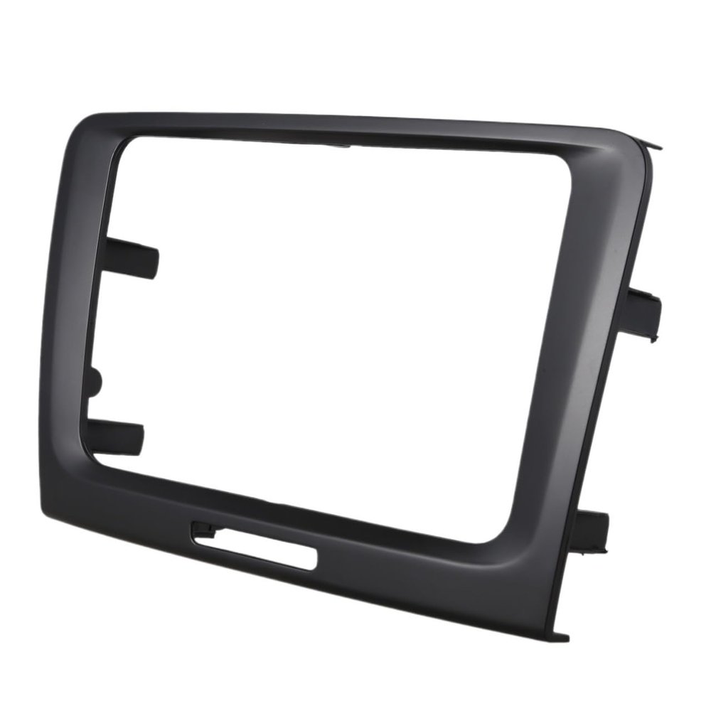 Black 220 X 130 X 210Mm 2 Din Car DVD Radio Fitting Meter Panel Fascia Frame For 2009-2014 For Skoda Superb