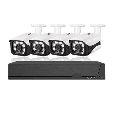 H.265 HD Video Suveillance System 8CH 8MP POE NVR Kit 4K Security CCTV POE IP Camera System Motion Detection with Tuya App(4PCS,8CH NVR 4CAMERA_AU Plug)