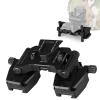 New Aluminum Night Vision Goggle Mount,Pvs-14 Night Vision Goggles Holder Adapter,Metal J Arm Mount Night Vision Goggles,Nvg Mount Dovetail J Arm Rhino Mount,for Outdoor Camping and Explo(Color:Black) view 1