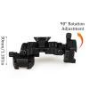 New Aluminum Night Vision Goggle Mount,Pvs-14 Night Vision Goggles Holder Adapter,Metal J Arm Mount Night Vision Goggles,Nvg Mount Dovetail J Arm Rhino Mount,for Outdoor Camping and Explo(Color:Black) view 3