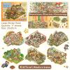ASTARON 6 Sets DIY Large Size Sticker Scene Book, Make Own Shop Room view 2