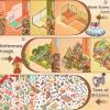 ASTARON 6 Sets DIY Large Size Sticker Scene Book, Make Own Shop Room view 3