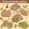 ASTARON 6 Sets DIY Large Size Sticker Scene Book, Make Own Shop Room view 4