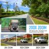 JideTech 4K 8MP Outdoor PTZ IP PoE Camera with 200X Hybird Zoom Pan Tilt Auto Tracking Security Dome Cameras, Human/Vehicle Detection, 492ft IR, Color Night Vision, 2-Way Talk,BlueIris, for ONVIF NVR view 2