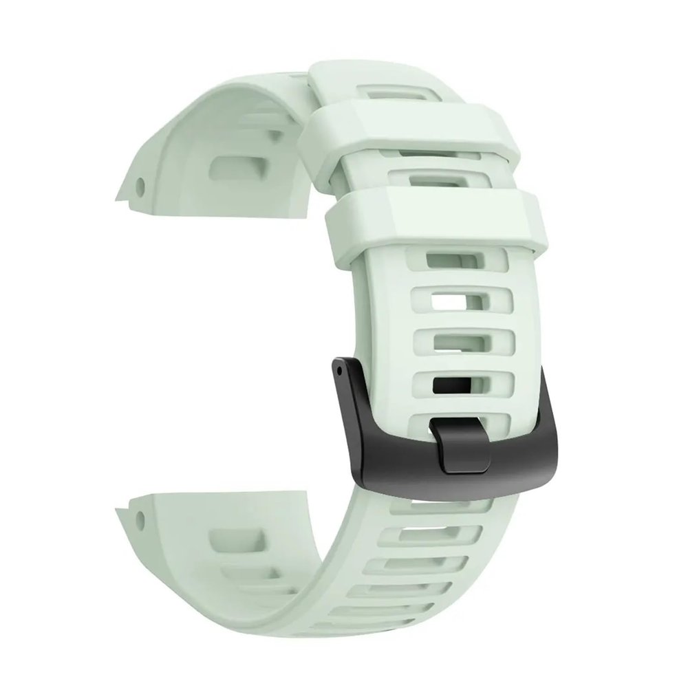 22mm Silicone Quick Release Replacement Watch Band Compatible with Instinct Smart Watch Bracelet with black buckle(Light Sea blue)