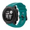 22mm Silicone Quick Release Replacement Watch Band Compatible with Instinct Smart Watch Bracelet with black buckle(Light Sea blue) view 3
