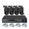 QDVOPHZA 6MP HD H.265 Outdoor Dual Lens Camera System Kit POE NVR 8CH Home Security CCTV Surveillance Recorder Night Vision(4PCS,NVR and 4 Black) view 1
