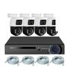 6MP HD H.265 Outdoor Dual Lens Camera System Kit POE NVR 8CH Home Security CCTV Surveillance Recorder Night Vision(2T,NVR and 4 White) view 1
