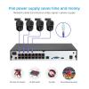 8CH 6MP HD POE Home Security Camera System Dual Lens Outdoor IP Camera Video Surveillance NVR Kit CCTV Human Detection(3T(),NVR and 4 Black) view 2