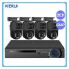 8CH 6MP HD POE Home Security Camera System Dual Lens Outdoor IP Camera Video Surveillance NVR Kit CCTV Human Detection(3T(),NVR and 4 Black) view 3