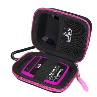 Tourmate Golf GPS Storage Case Compatible for Izzo Swami Handheld Golf GPS Rangefinder (Case Only) (Black & Rose Pink)