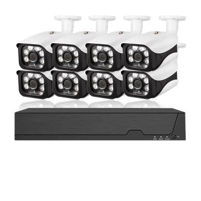 H.265 HD Video Suveillance System 8CH 8MP POE NVR Kit 4K Security CCTV POE IP Camera System Motion Detection with Tuya App(4PCS,8CH NVR 8CAMERA_UK Plug)