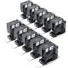 10-Pack A18057 Rhino Heat Shrink Label 3/4'' Compatible with DYMO 18057 Heat Shrink Tubes Work with DYMO Rhino 4200 5200 5000 6000 Industrial Label Maker, Black on White view 1