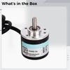 Optical Encoder, Push Button, 6000 Rpm, Dc 5V With 4.9 Ft (1.5 M) Cable, Metal Shell, Automation Systems For, Precise And Motor Control, High Response Frequency view 2