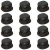 Cable Holders Round Black 12 Pcs, Clips Organizer Desktop Cord, Wires Usb Usb-C For, Adhesive Strong Clamps Spring, Desks Office Home Management Tidy Cable view 1