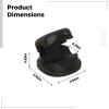 Cable Holders Round Black 12 Pcs, Clips Organizer Desktop Cord, Wires Usb Usb-C For, Adhesive Strong Clamps Spring, Desks Office Home Management Tidy Cable view 3