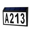 Waterproof Led Solar House Address Sign, Customizable Plaque For Outdoor Use view 1