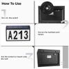 Waterproof Led Solar House Address Sign, Customizable Plaque For Outdoor Use view 3