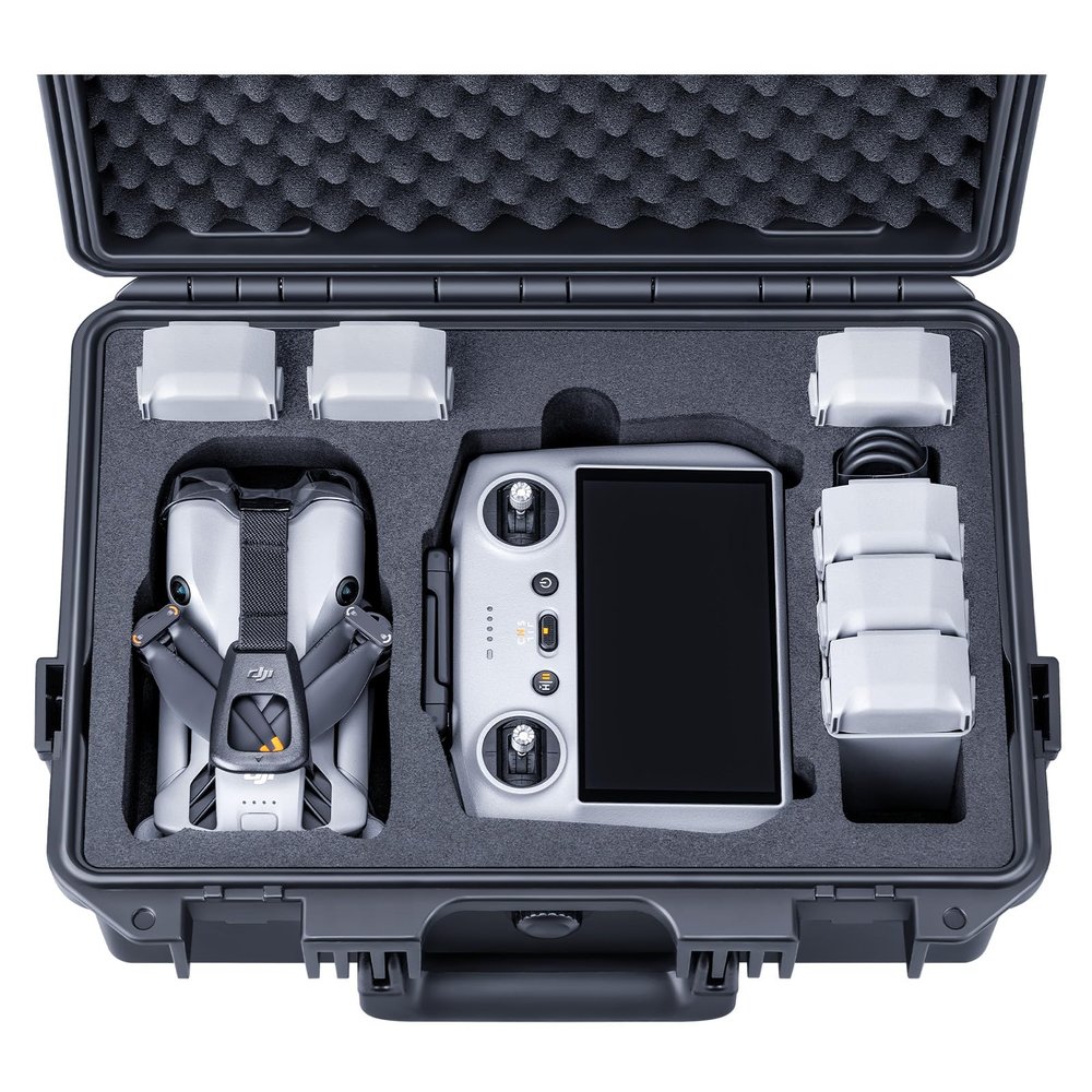 Lykus Titan MM510 Waterproof Hard Case for DJI Mini 5 Pro and RC2/RC-N3, Support up to 7 batteries [CASE ONLY]