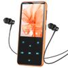AGPTEK 64GB MP3 Player with Bluetooth, M3 2.4 inch Music Player with Speaker and FM Radio, Touch Buttons, Supports Up to 128GB(Orange) view 1