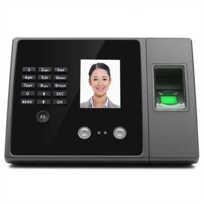 Clocking in Machine, Employee Time Clock Time Attendance Management System Face Recognition Ethernet TCP IP Fingerprint Password Biometric Device Facial for Employees (Language French)