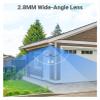 5MP FHD POE Network Video Security System H.265+ 6MP NVR with 5MP Weatherproof Surveillance POE Cameras Audio in IP Camera(4T,2pcs Cameras) view 4