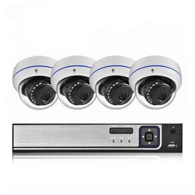 H.265+ 8CH 5MP POE Security System NVR Kit Audio Explosion-Proof 5MP IP Camera Face Detection CCTV Surveillance NVR Set(2T,8CH NVR and 4 Camera_UK Plug)