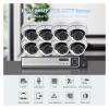 H.265+ 8CH 5MP POE Security System NVR Kit Audio Explosion-Proof 5MP IP Camera Face Detection CCTV Surveillance NVR Set(2T,8CH NVR and 4 Camera_UK Plug) view 3