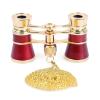 Monoculars for Adults High Power, 3X25 Opera Glasses Binoculars Metal Body with Chain/Handle Optical Lens Theater Telescope Retro Design Women Girls Binoculars view 1