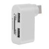 4 Port USB 2.0 Hub Dock - High Speed 480Mbps Splitter Compatible Laptop Notebook Tablet Desktop PC, Fast Rotating Multifunctional Connector | Lightweight Compact Design Ensuring Stable view 1