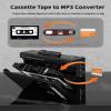 Cassette to MP3 Player via SD Card Cassette Converter with AM FM Radio,Cassette Tape Recorder,USB-C/2AA Power,Support External Microphone,3.5mm Headphone Jack for Music Playback, Students view 2