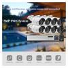 3.6mm 5MP 4MP IP Camera 8CH / 4CH Motion Detection POE Camera 48V Metal Audio Outdoor Camera Security System Set(2T,8CH NVR and 8PCS 5MP) view 2