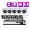 Outdoors POE 4K 8MP NVR Video Surveillance System Dome Audio IP Camera Security Face Detect CCTV Video Monitoring(4PCS,8CH NVR x4 Cameras) view 2
