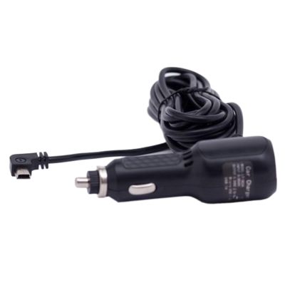 Dash Cam Cable Fireproof ABS 3.5m | Dash Cam Charger Mini USB, 2 USBs Ports GPS Charger | Fast Charging QC18W PD20W USB Cable for 12V 24V Car Models with T Type Straight Or Left Bend Port