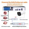 QDVOPHZA H.265+ 8CH 5MP POE Security System Kit Audio Recorder Rj45 Face Detection IP Camera Outdoor Waterproof CCTV Video NVR(1t,4ch NVRX2 Cam 5MP) view 4