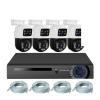 QDVOPHZA 8CH 6MP HD POE Home Security Camera System Dual Lens Outdoor IP Camera Video Surveillance NVR Kit CCTV Human Detection(3T(),NVR and 4 White) view 1