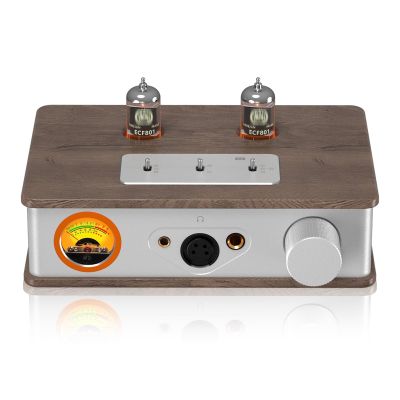 MiBoce Hi-Fi Audiophile Preamplifier, Vacuum Tube Phono Preamp, Headphone Amp, with XLR, RCA, 4.4mm/6.35mm Ports, 2000mW Output, for Home Stereo Audio System