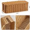 Cable Management Box, Handmade Woven Cable Organizer Cords Hider with Locked Cover Desk Cord Organizer Management for TV, Computer, Router, USB Hub to Hide Cords & Power Strip. view 2