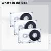 Deskium For Recording 3 Pack Blank Tapes Cassette, Transparent 90-Min No Shell Outer, Quality Audio Cassette With Standard Recorders And Players Compatible view 2