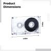 Deskium For Recording 3 Pack Blank Tapes Cassette, Transparent 90-Min No Shell Outer, Quality Audio Cassette With Standard Recorders And Players Compatible view 3