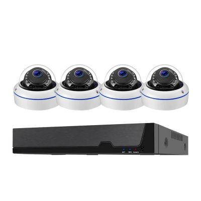 4K 8MP Security POE Audio Camera System 4K POE NVR Outdoor Video Surveillance Kit Home IP CCTV Camera Set Tuya Smart Life Home(8CH NVR and 4 Camera_US Plug)