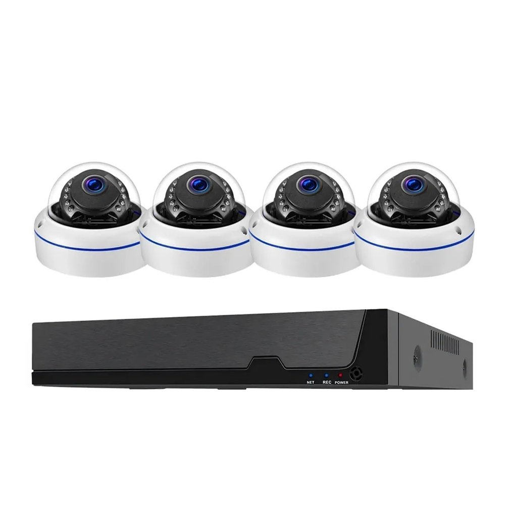 4K 8MP Security POE Audio Camera System 4K POE NVR Outdoor Video Surveillance Kit Home IP CCTV Camera Set Tuya Smart Life Home(8CH NVR and 4 Camera_US Plug)