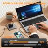 65W GaN USB C Laptop Charger Compact Foldable Travel Adapter for MacBook Air M2/M3/M1, Pro 13/14, Dell XPS 13, iPad Pro, Steam Deck - Super Fast Wall Charger Block for Samsung S24 Ultra, iPhone 1 view 3