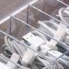 Cable Management Box with 8 Compartments Electronics Accessories Organizers for Office Desk Drawer Stationery Desktop Cable Sorter view 3